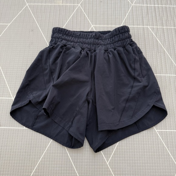 lululemon athletica Pants - Lululemon Track That Short *5" Sz 2 Black LW7AQES Lined Running Athletic